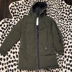 Men's Olive Puffer Jacket